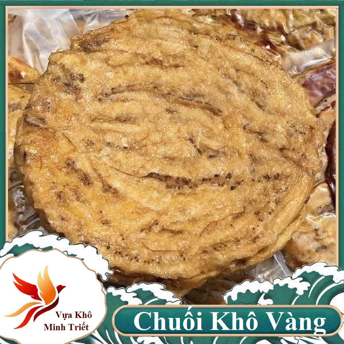 Chuối xiêm sấy dẻo ép miếng thịt chuối vàng ươm ngọt ngon- vựa khô minh triết