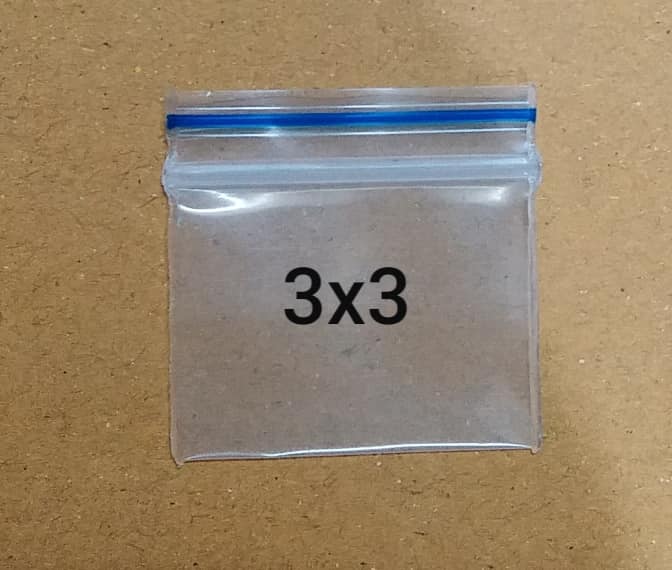 100 chiếc túi zip mini nhỏ size 3x3, loại đẹp dày dặn