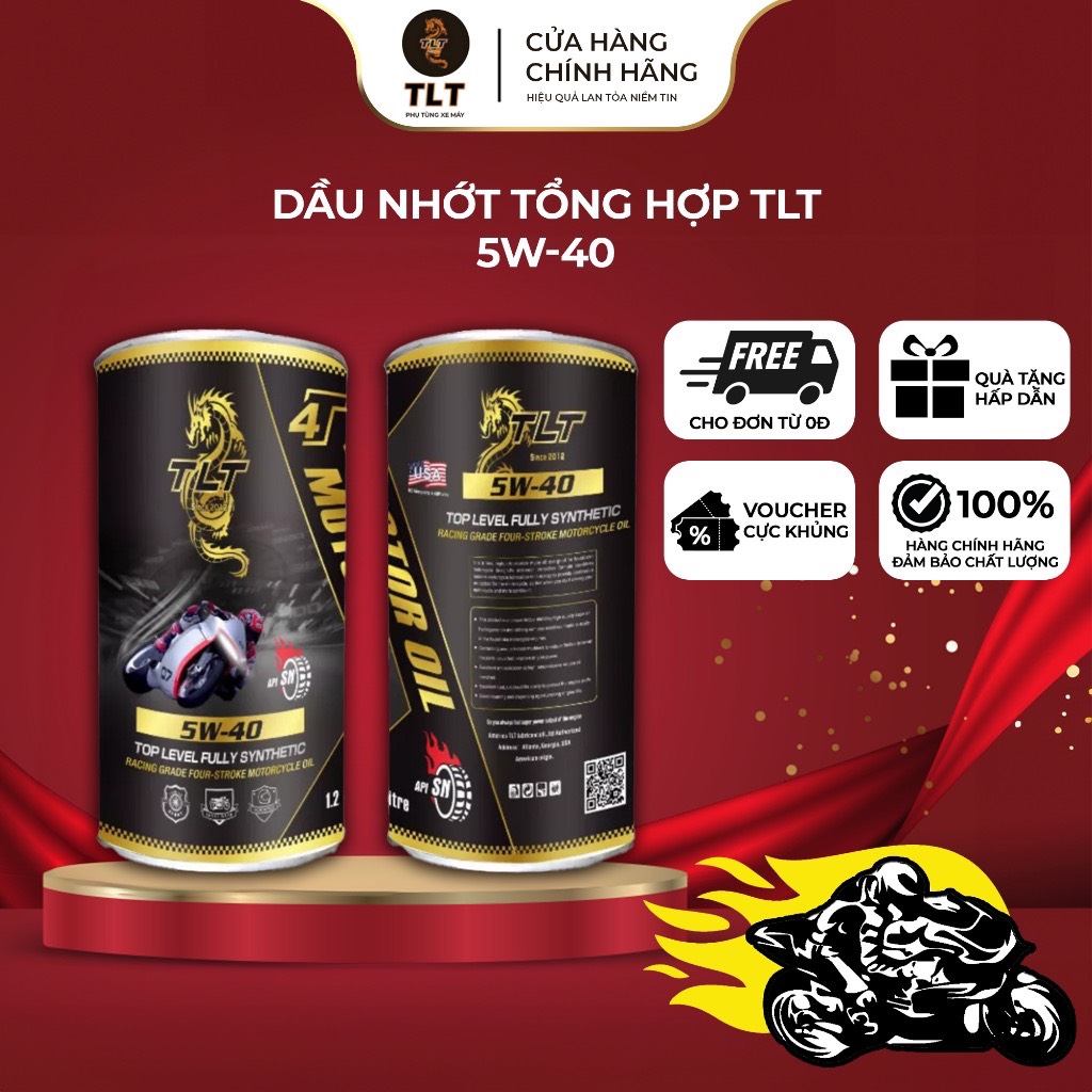 Dầu nhớt tổng hợp xe tay ga tlt dùng cho nhiều loại xe air blade, vario, click, vision, sh mode, nvx, sh 150i/125i.v.v.