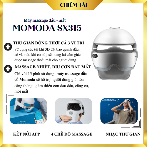 Máy massage đầu - mắt momoda sx315