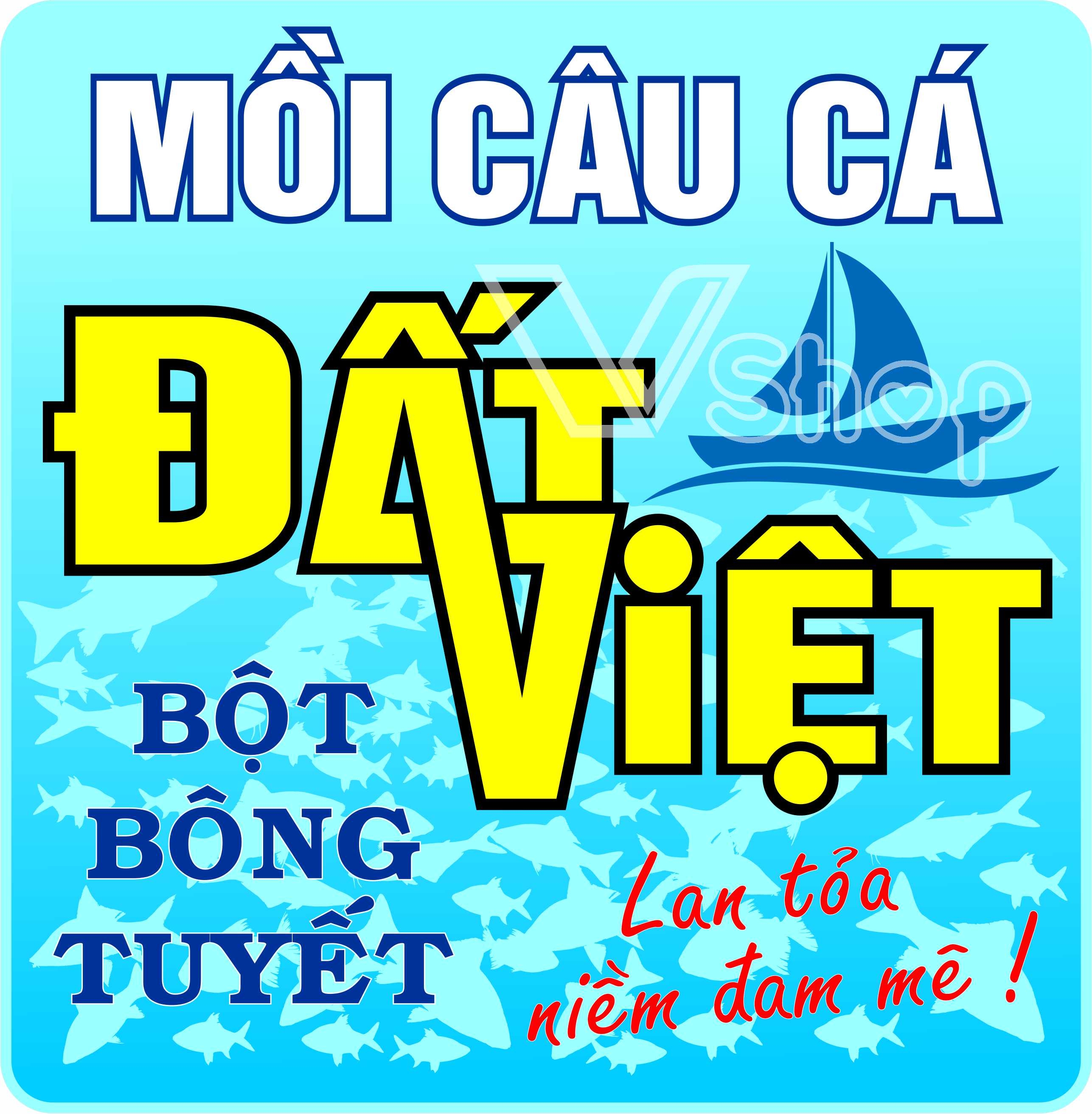 Bột bông tuyết, nguyên liệu trộn mổi câu cá