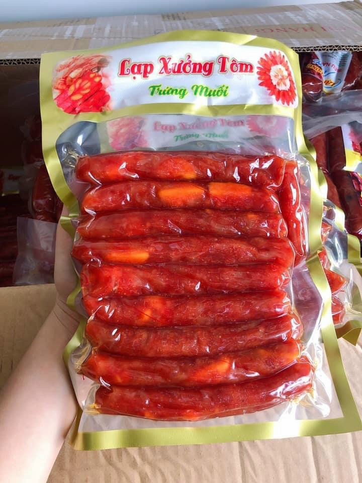Lạp Xưởng Tôm Trứng Muối Đặc sản Sóc Trăng túi 500 gram
