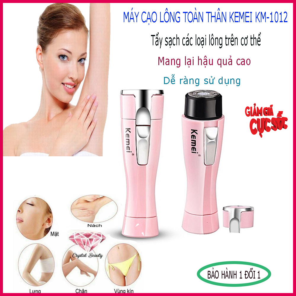Máy cạo lông vùng kín, máy cạo lông nách kemei giúp tẩy lông hiệu quả, giúp triệt lông chân, triệt lông nách. giá tốt hôm nay. bảo hành 1 đổi 1