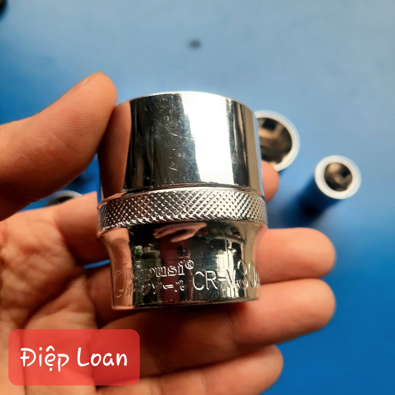Đầu khẩu vặn ốc số 30mm, khẩu lục giác ngắn chính hagx kapusi chân 1/2 inch