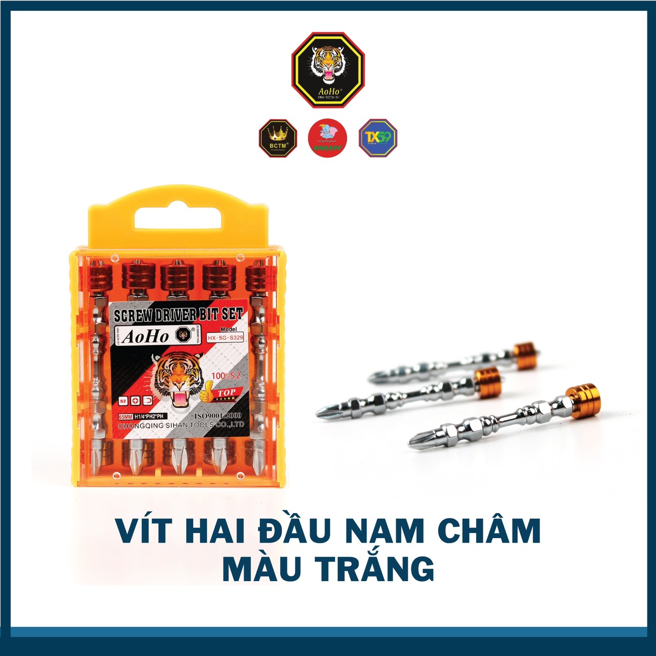 Đầu siết vít bake 2 đầu 4*65mm có nam châm - hàng chính hãng