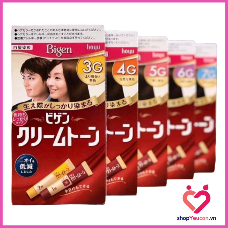 Thuốc nhuộm tóc thảo dược phủ bạc Bigen nội địa Nhật Bản