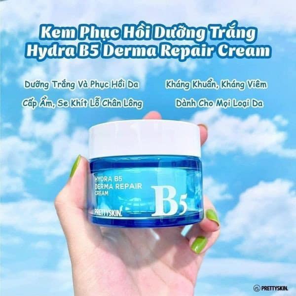 Kem Dưỡng Phục Hồi Trắng Da Pretty Skin Hydra B5