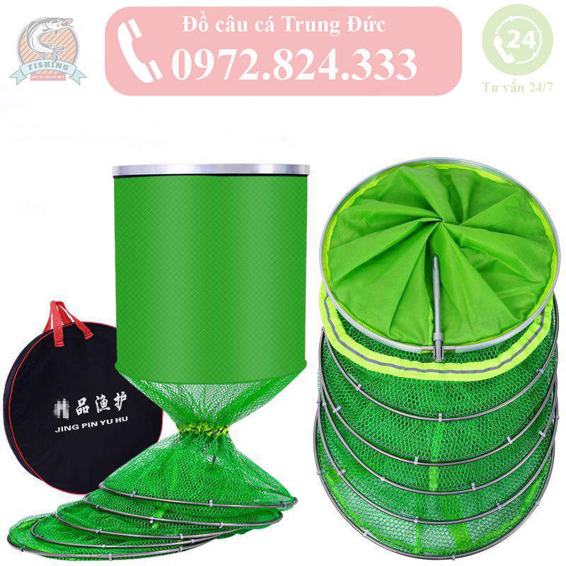 Giỏ đựng cá Rọng đựng cá khung kim loại siêu bền cao cấp