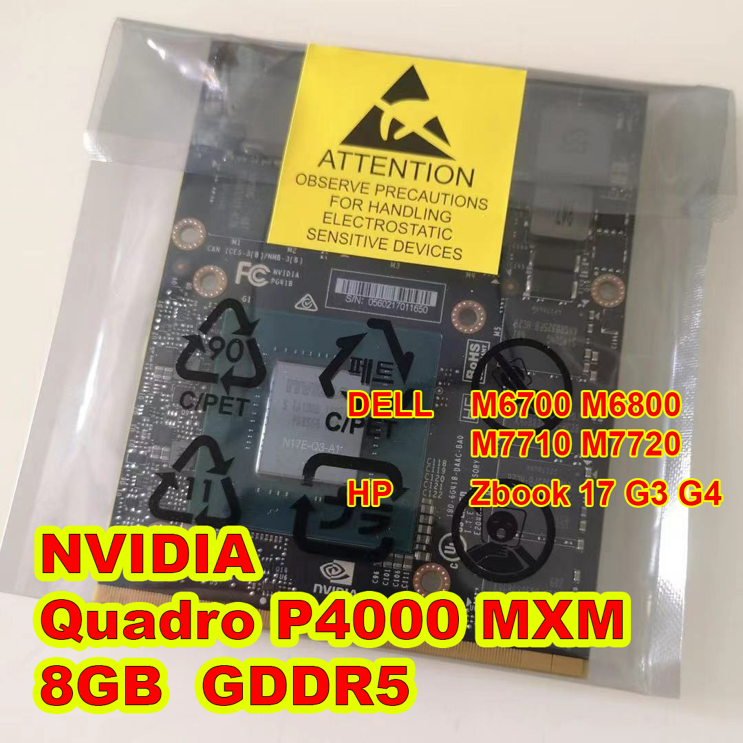 NVIDIA Quadro P4000 MXM 3.0 Type B Card Màn Hình hiệu năng cao nâng cấp