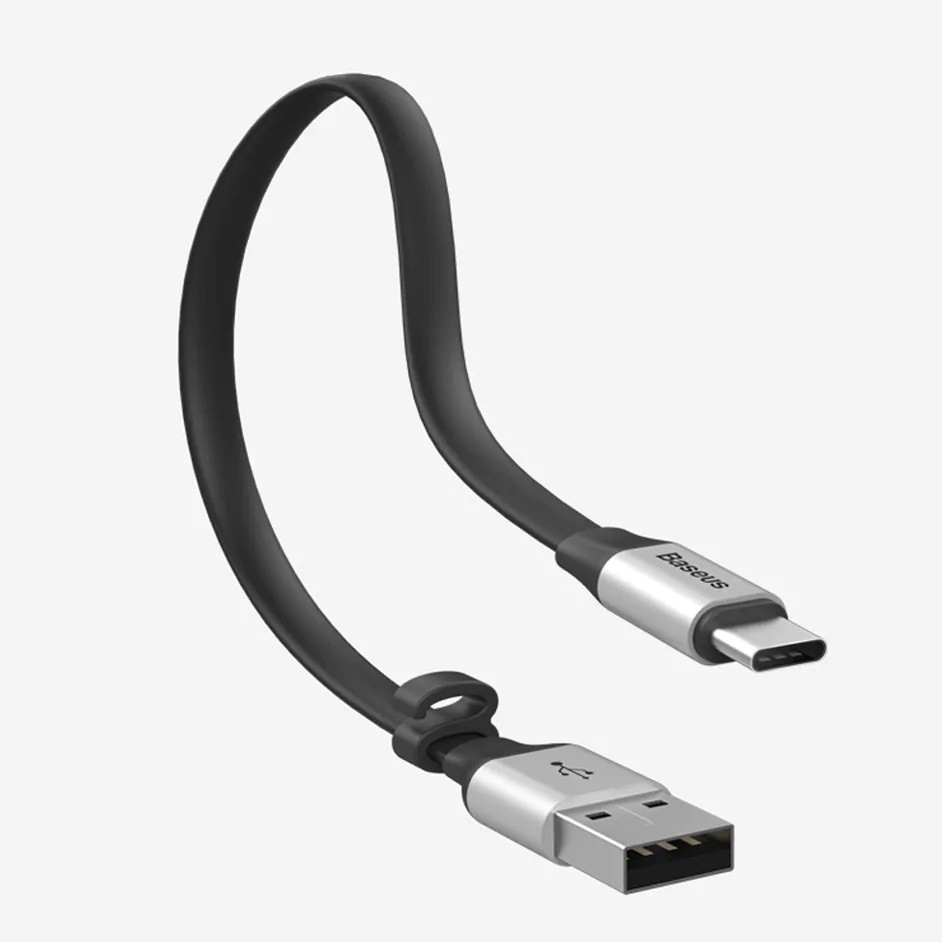 Cái mới Cáp sạc BASEUS NIMBLE cổng USB Type-C dây ngắn (23cm) truyền dữ liệu nhanh sạc nhanh (3A)