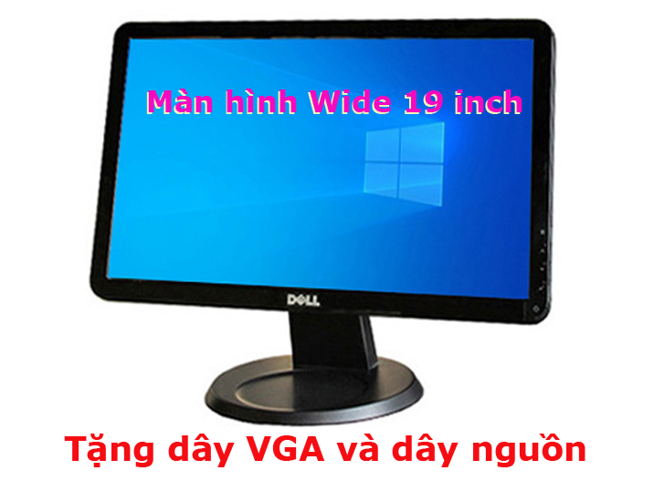 Màn hình vi tính 19inch wide LCD Dell sáng đẹp giá rẻ