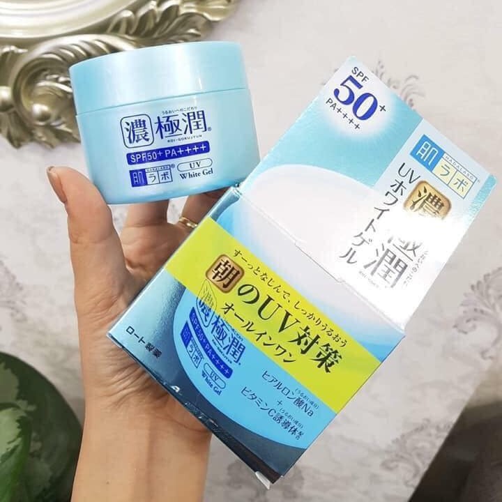 Kem Dưỡng Ẩm, Chống Nắng, Trắng Da Hadalabo UV White Gel 7in1 Nhật Bản 90Gr
