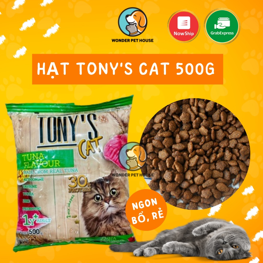 Hạt khô cho mèo Tony s Cat 500 gram thơm ngon cho mèo