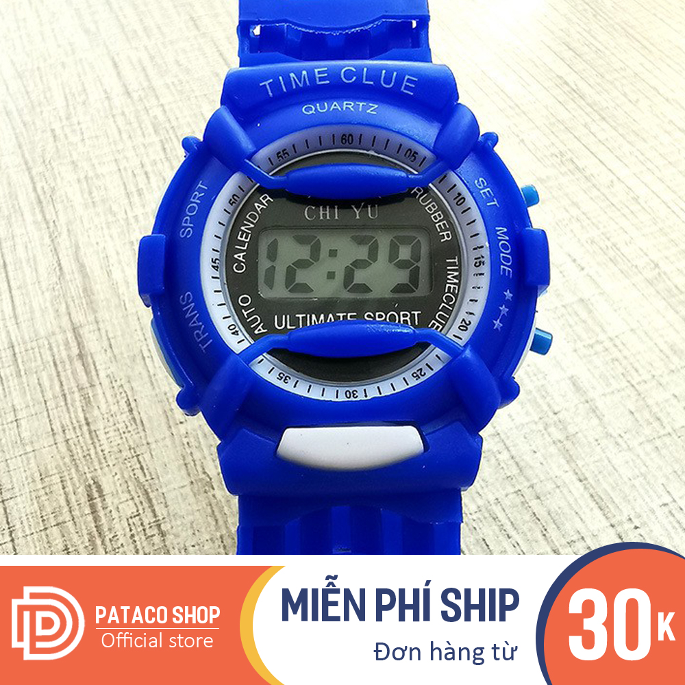 Đồng hồ điện tử trẻ em nam nữ TIME CLUE S145 dây cao su êm tay, nhiều màu cực đẹp