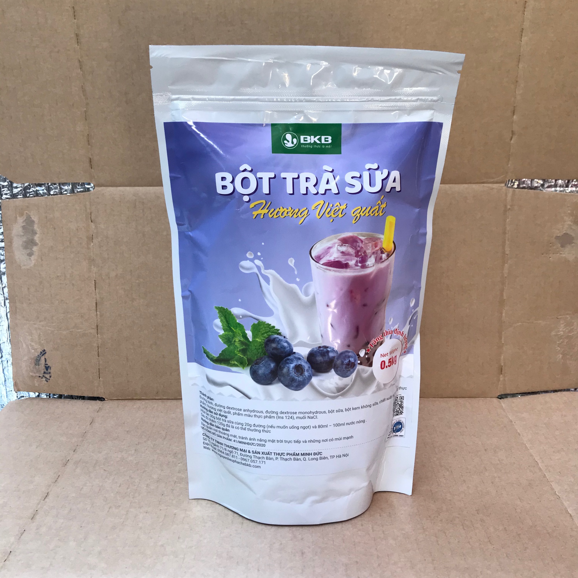 Bột trà sữa việt quất pha sẵn 500gam