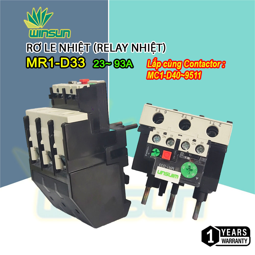 Rơ le nhiệt winsun mr1-d33