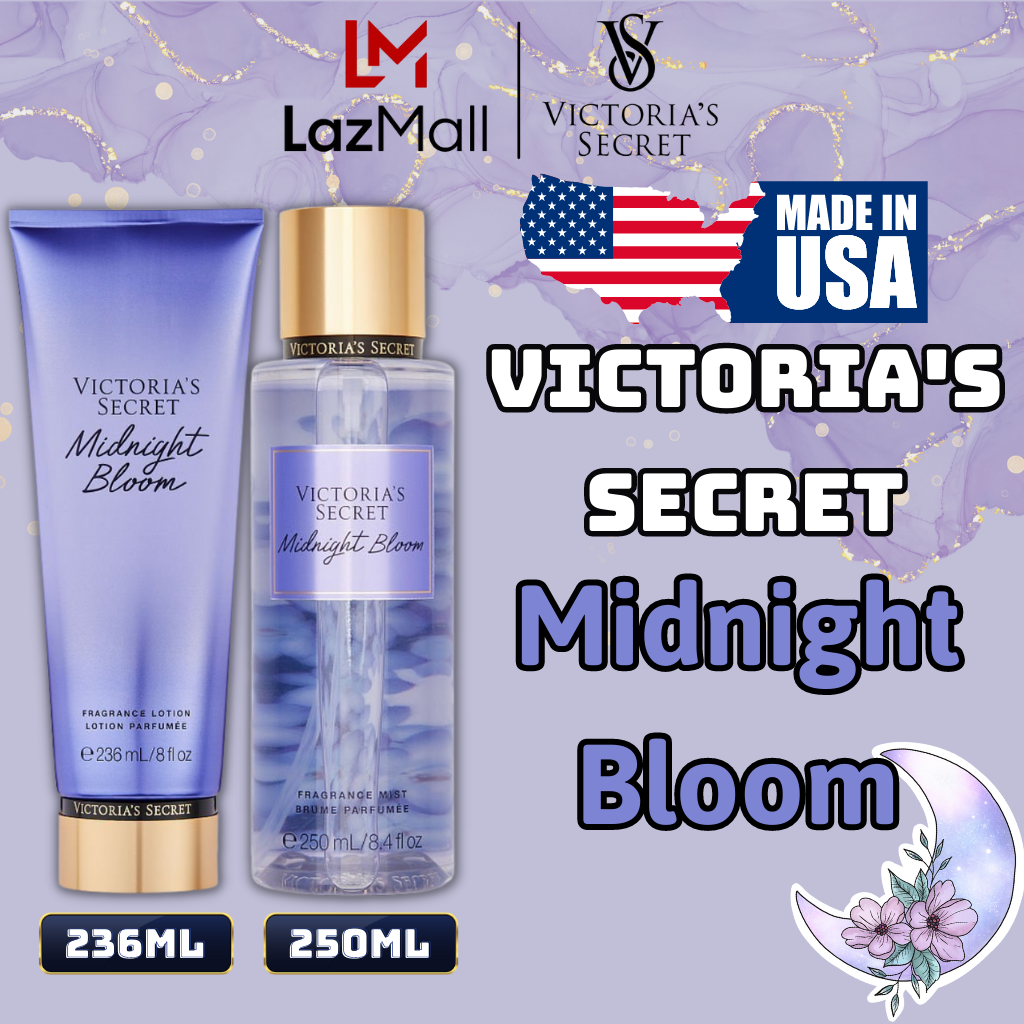 Victoria Secret Midnight Bloom Chính Hãng, Body Mist Victoria Secret Midnight Bloom 250ml, Lotion Victoria Secret Midnight Bloom Chính Hãng 236ml