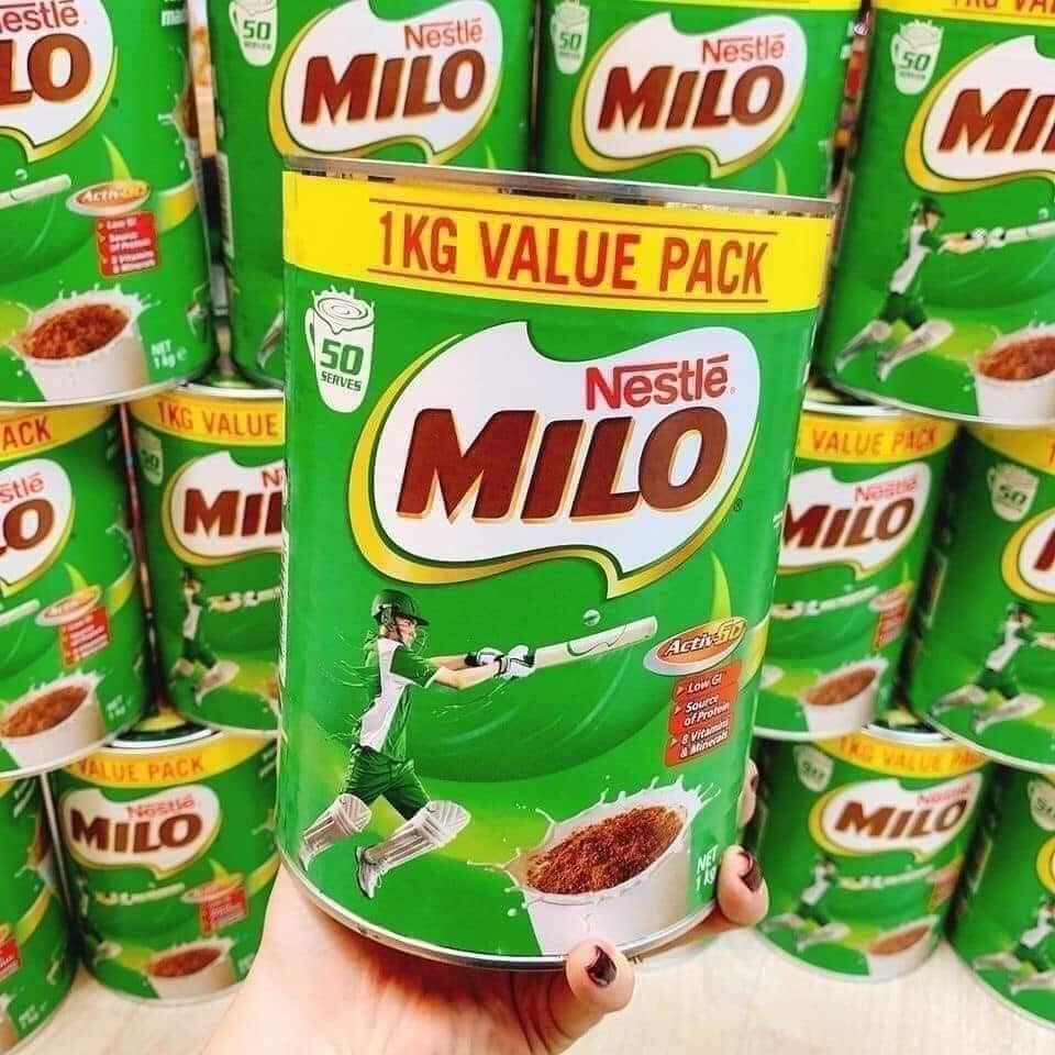 Sale! sữa milo úc dạng bột hộp 1kg date t12/2024