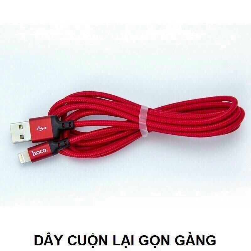 Cáp sạc nhanh dây dù hoco x14 iphone/ipad/androi/typec chính hãng 1m/2m