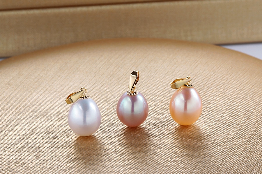[HCM]mặt dây ngọc trai akoya bạc mạ vàng 18k tuyệt đẹp