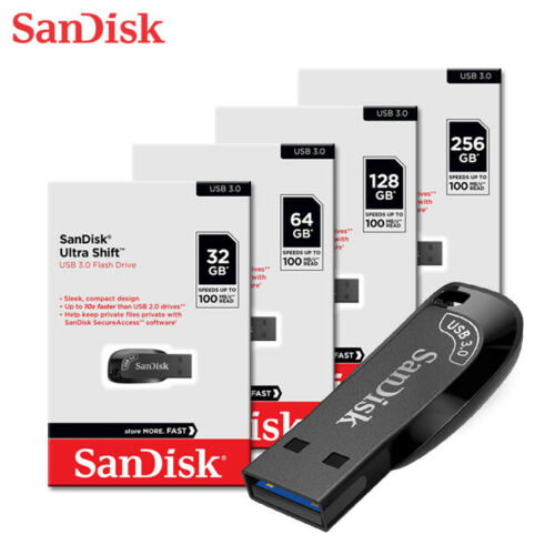 USB 3.0 SanDisk Ultra Shift CZ410 32GB / 64GB / 128GB / 256GB / 512GB tốc độ 100MB/s (Đen) Nhất Tín