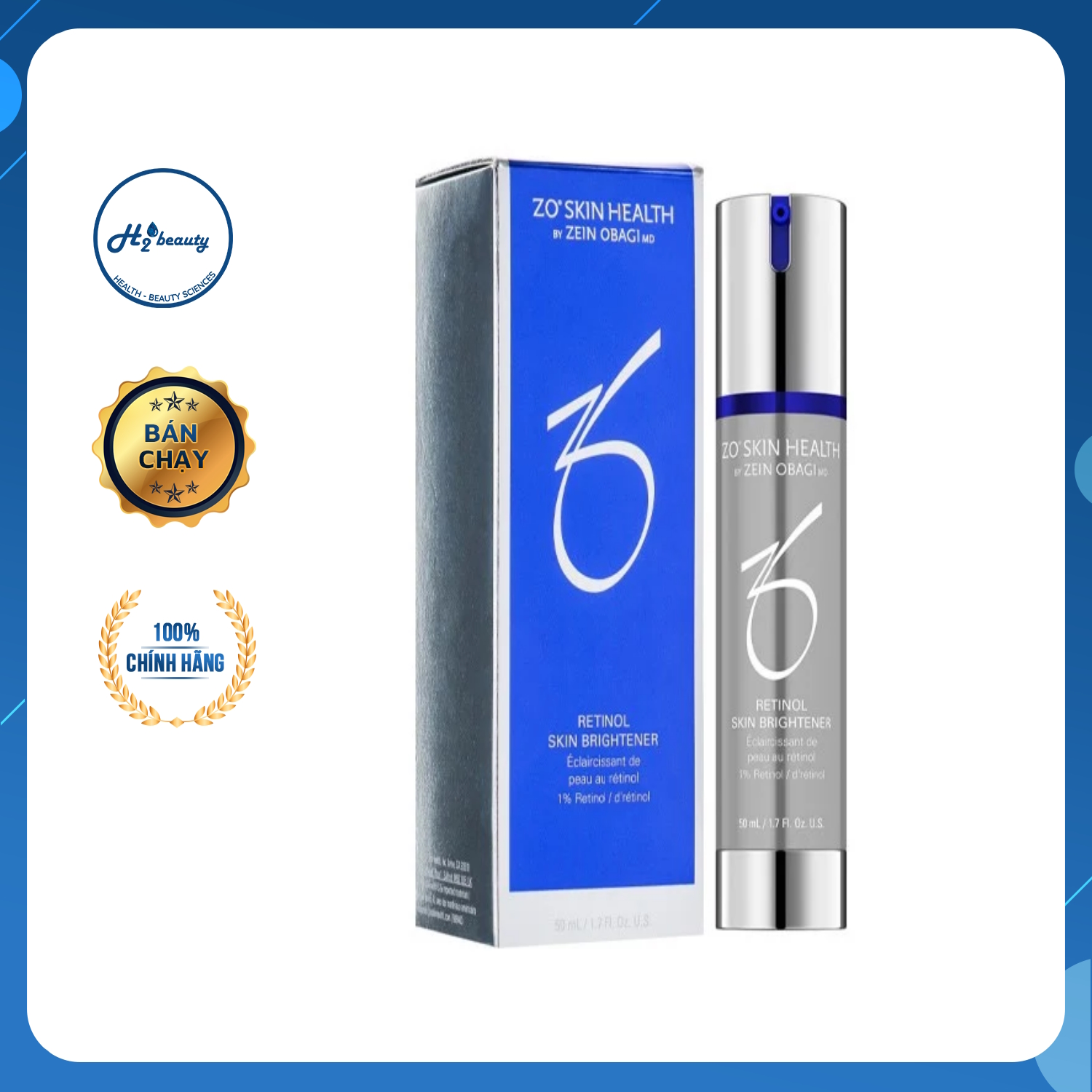 Kem trắng da retinol 1%