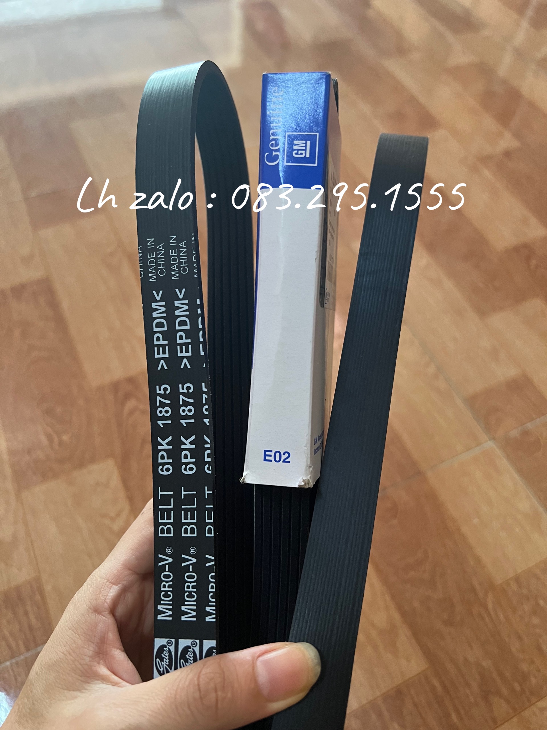 Dây curoa tổng nubira 1.6 , gentra , lacetti 1.6 , cruze , xịn, thông số 6pk1875