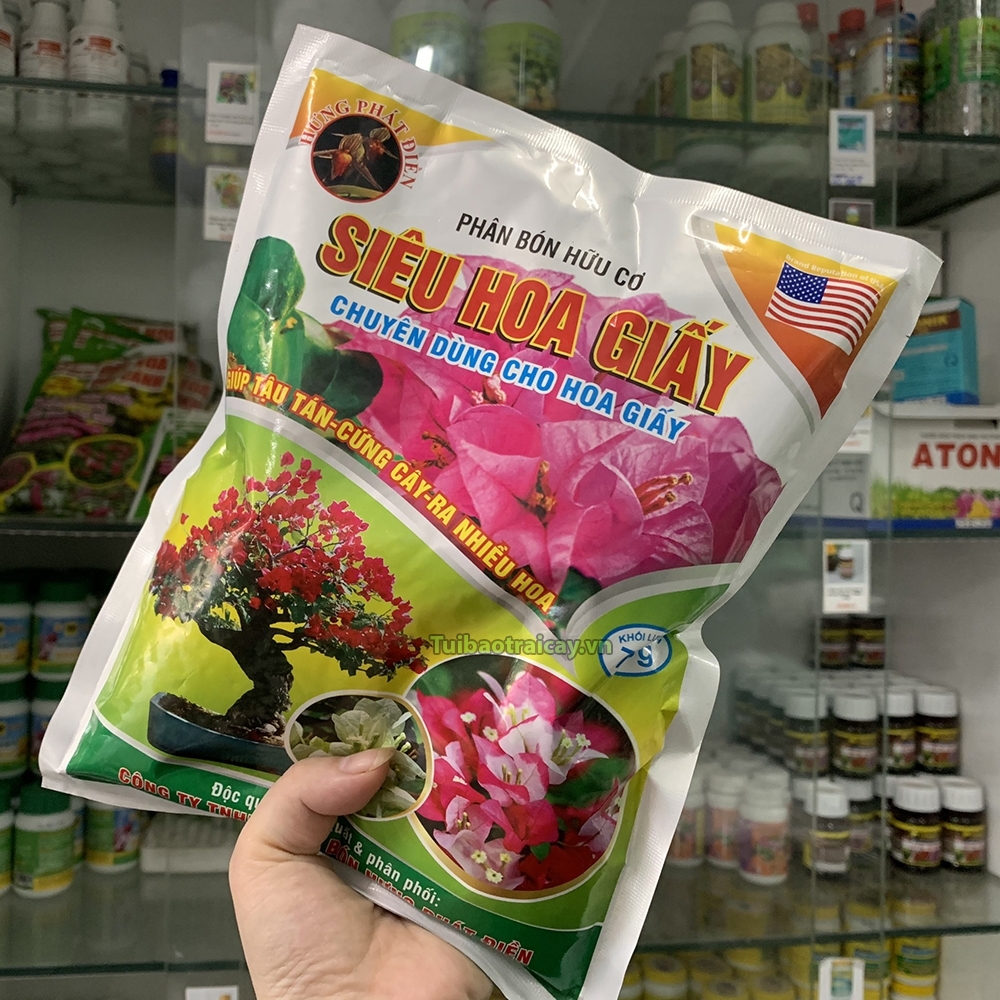 Phân bón hoa giấy, phân bón lá cao cấp siêu ra hoa