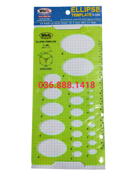 Thước ellipse - Thước đặc biệt chuyên dùng để vẽ ellip