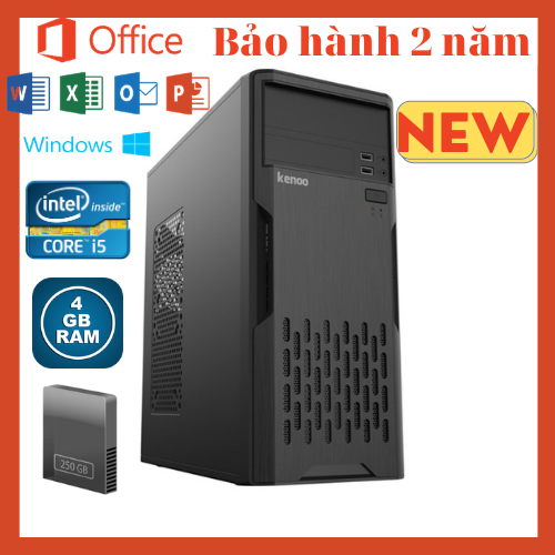 Cây máy tính văn phòng - Bảo hành 2 năm- Core i5/Ram 4GB/Ổ cứng 250GB. PC Business Pro