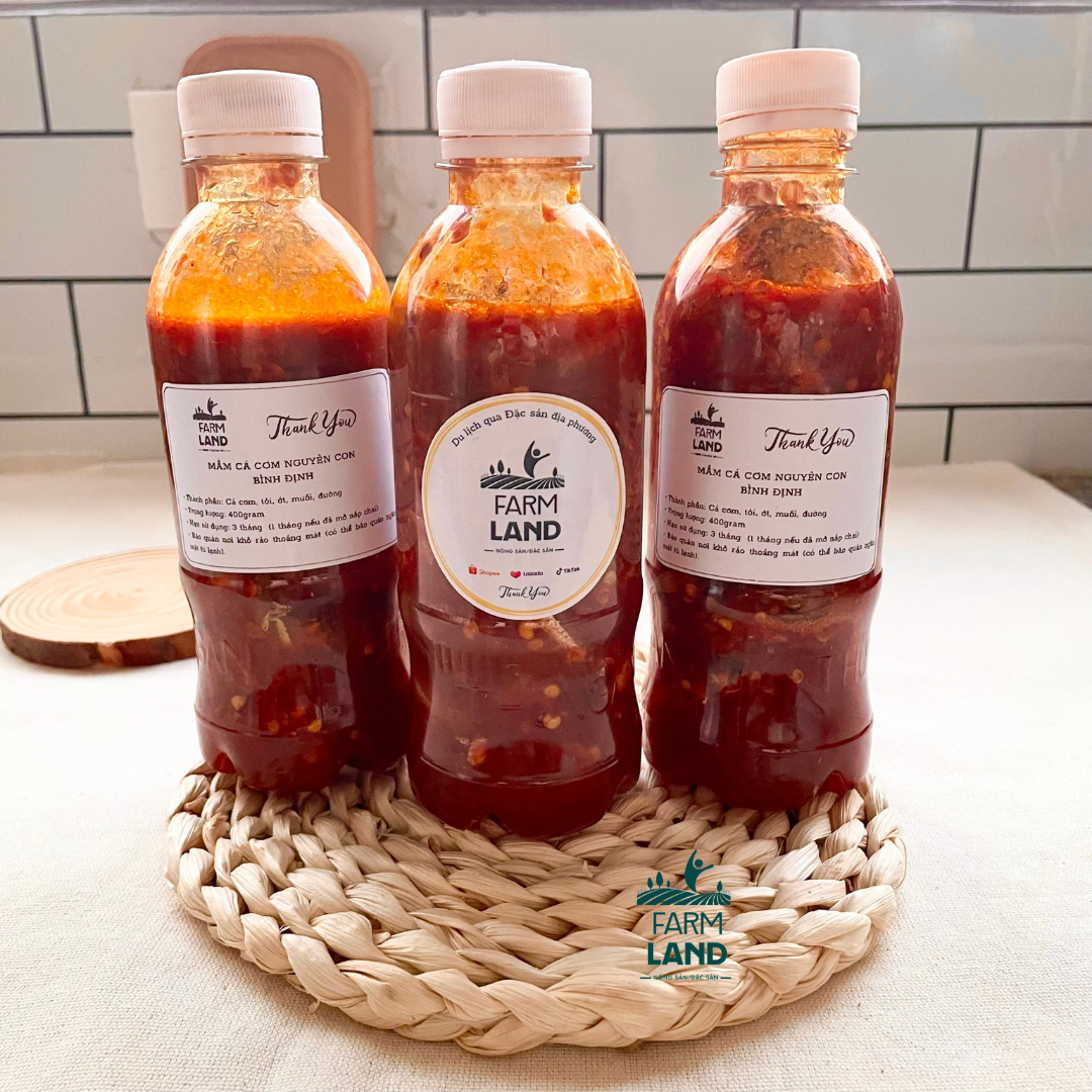 Mắm cá cơm đặc sản Bình Định 400gram | Mắm cái cơm | Thơm ngon nguyên con