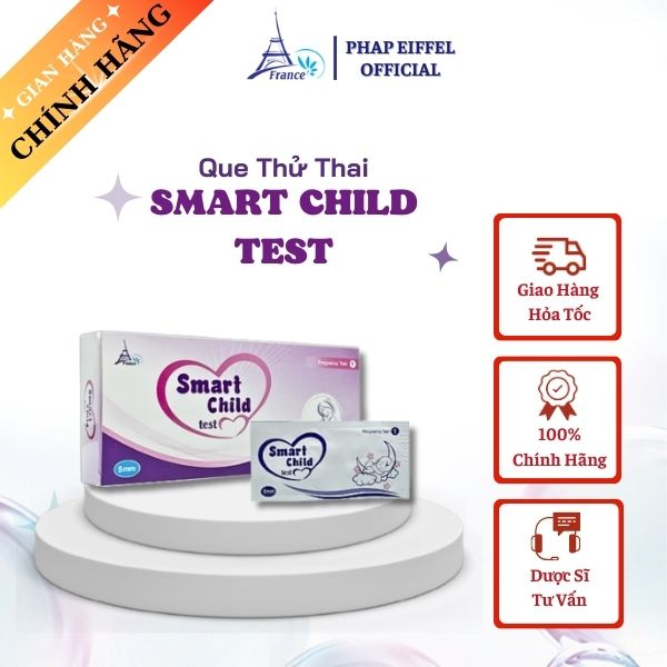 Combo 3 Que Thử Thai Smart Child Test - Pháp Eiffel  Hộp 1 que