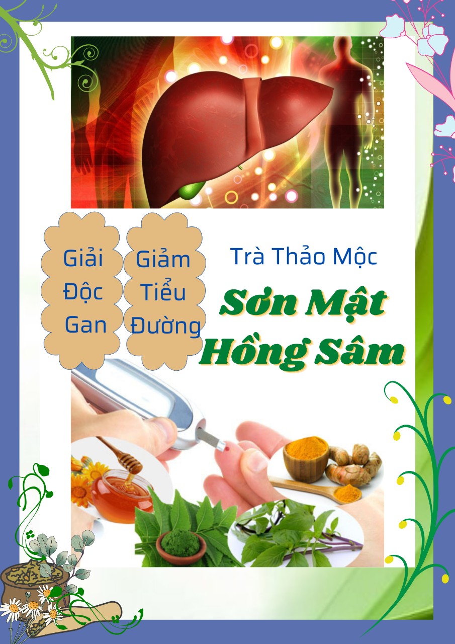 Trà sơn mật, giải độc gan, cải thiện tiểu đường - 40 túi lọc - trà đông y việt-
