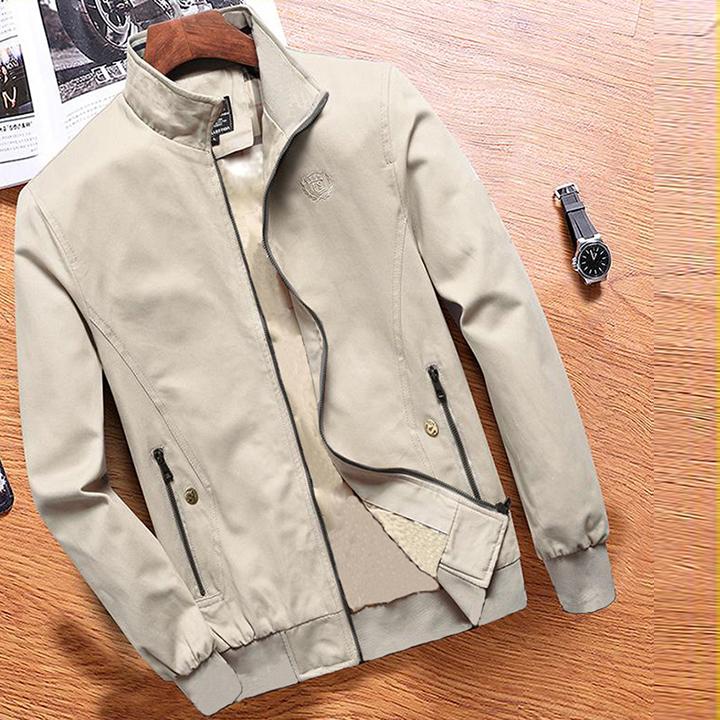 [HCM]Áo khoác nam vải KAKI SF Hàn Quốc có day kéo túi cao cấp cực đẹp