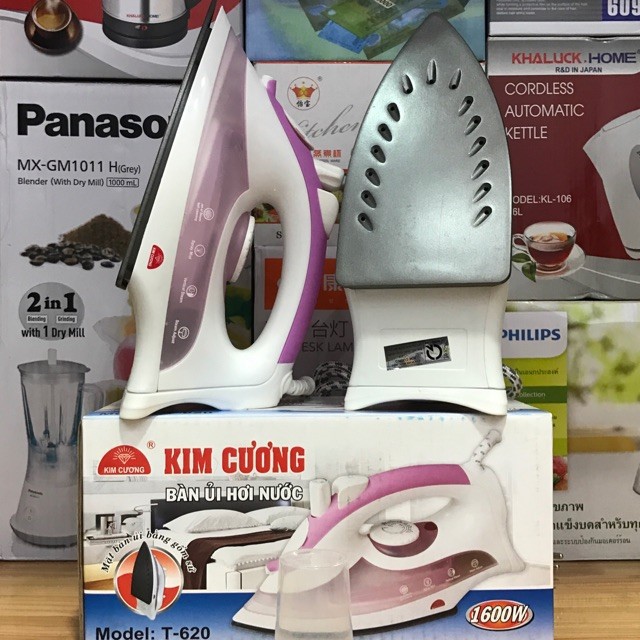 Bàn ủi hơi nước Kim cương T620 hàng xịn cao cấp, Bàn ủi quần áo đa năng, mẫu bàn là quần áo mẫu mới bán chạy