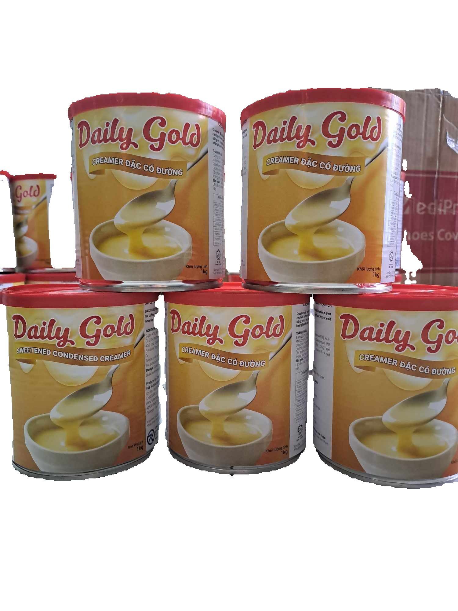 Combo 5 lon-Sữa đặc Daily Gold lon 1kg nhập khẩu Malaysia- Thơm -Sánh-Béo