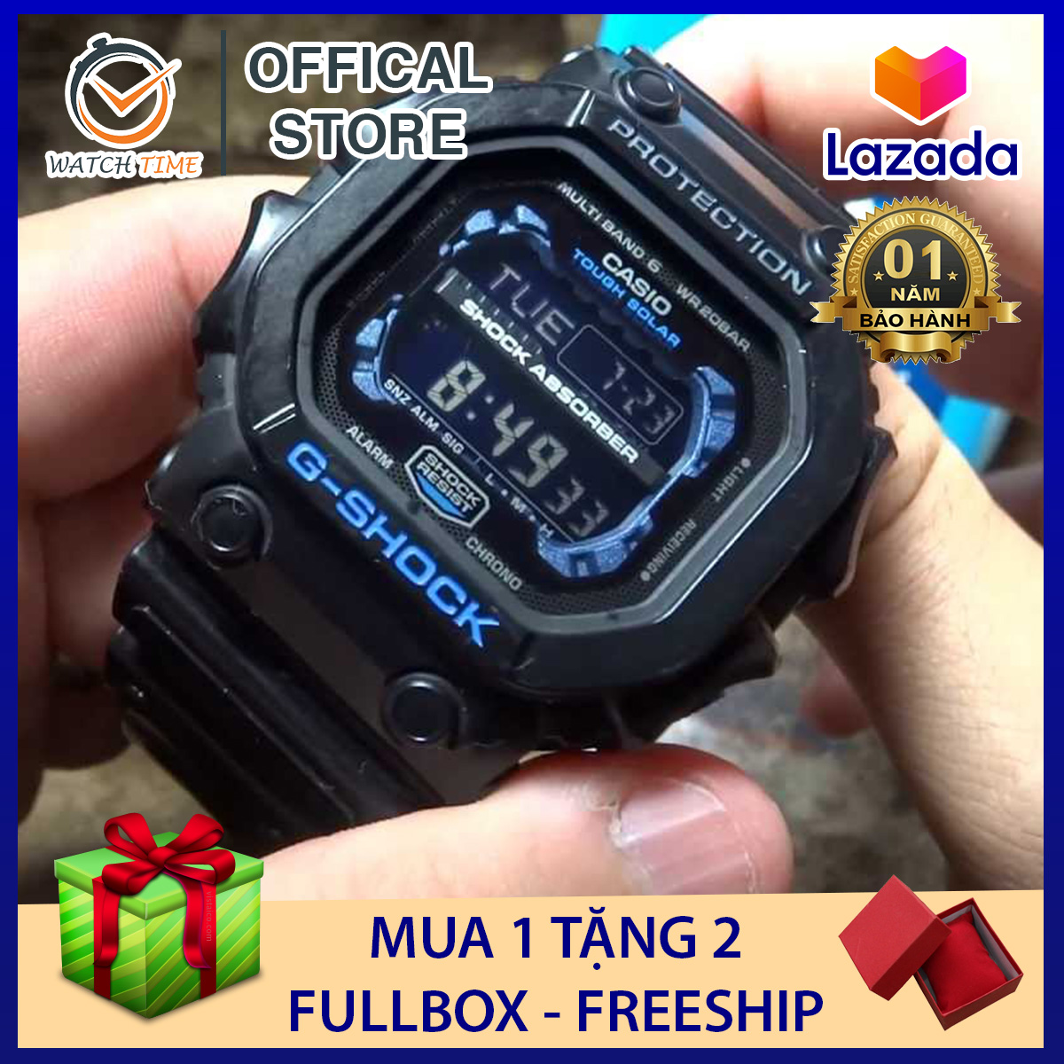 Đồng hồ G-Shock GX-56 Đen Xanh - Chống nước 200M - Tặng kèm pin dự phòng - Bảo hành 12 tháng