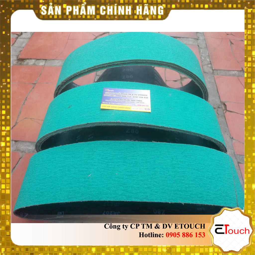 Giấy Nhám - Giấy nhám vòng - Nhám vòng 100 x 915 mài kim loại Karbosan hạt zirconia