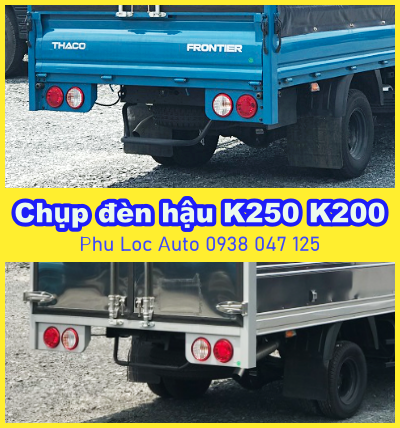 Ốp bảo vệ đèn hậu xe tải THACO KIA K200 K250 k250L Bonggo 3 hàng loại tốt dày đẹp ( GIÁ 1 CÁI)