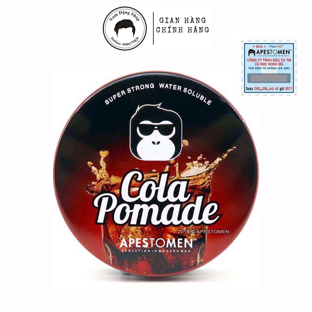 Sáp Vuốt Tóc nam Apestomen Cola Pomade 80g