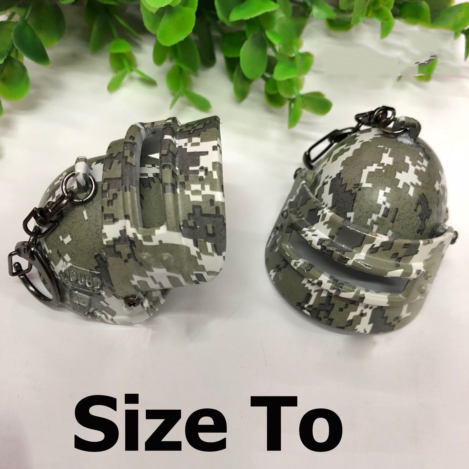 Móc Khóa Mũ 3 Camo Size To Trong PUBG