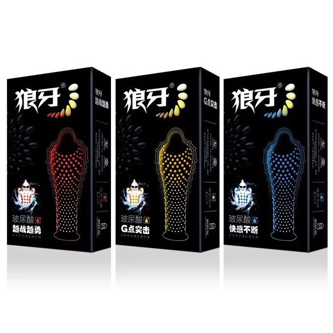 Bao cao su gân gai kích thích điểm g - hộp 10