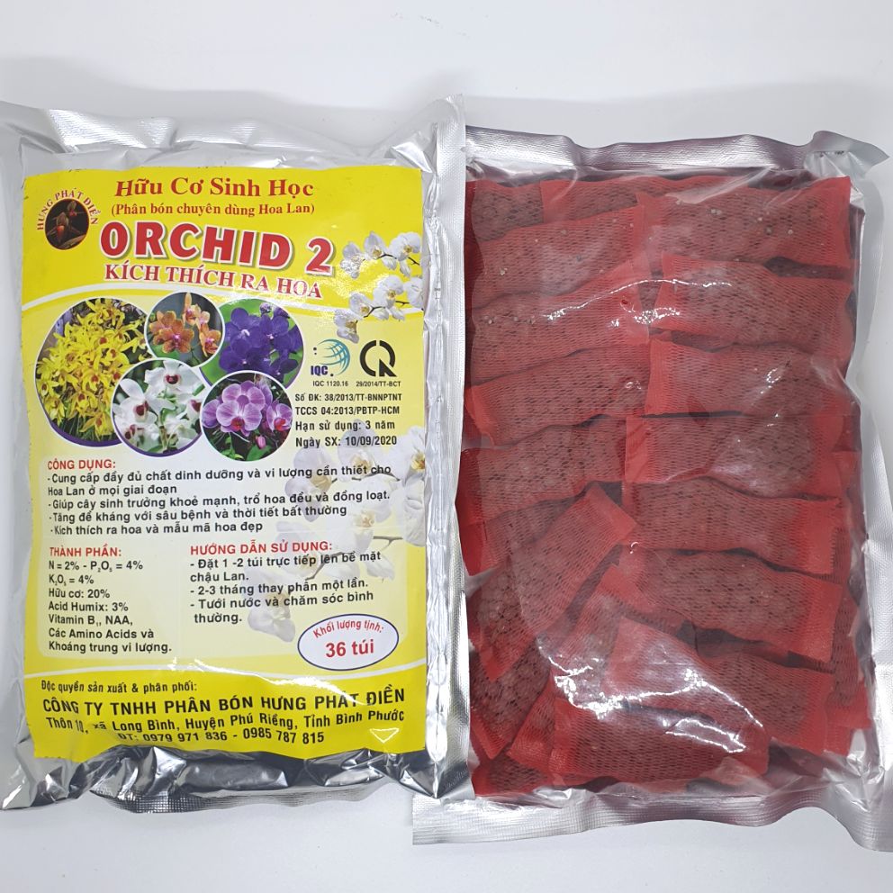 Phân tan chậm túi lưới Orchid 2 Kích thích ra hoa 1 gói 36 túi
