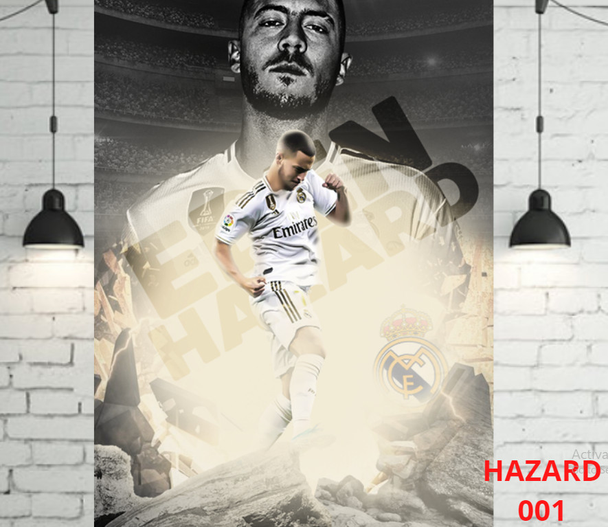 Decal Poster dán tường Hazard  cực đẹp dễ sử dụng - LiDO Sports