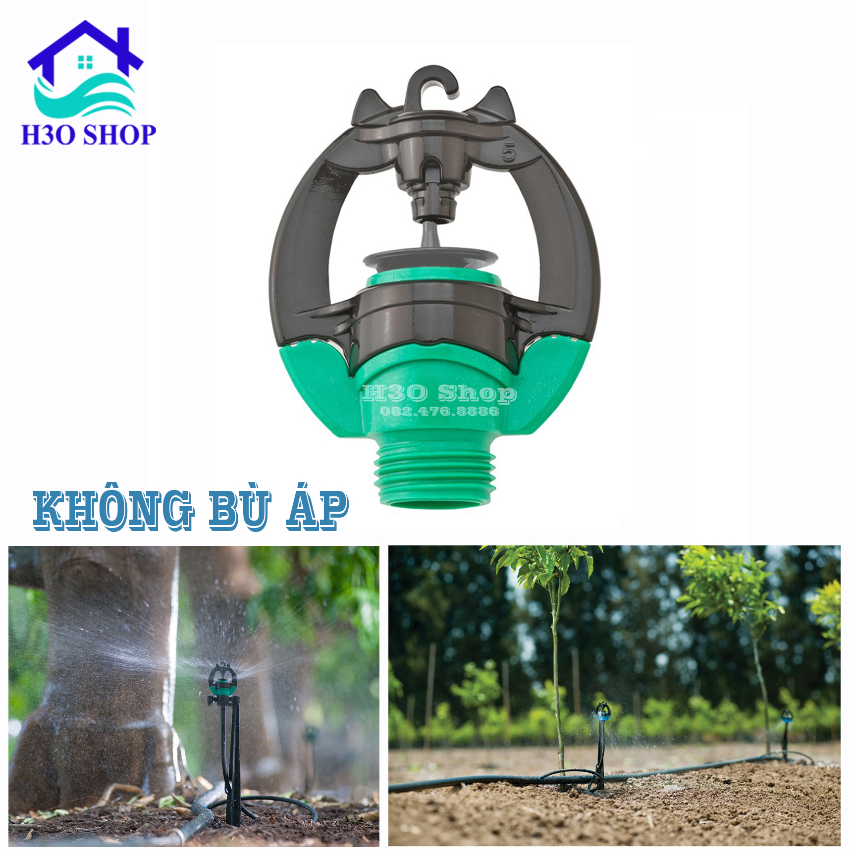[HCM]Bộ 10 béc tưới phun mưa Rivulis S2000 - không bù áp phù hợp cho địa hình bằng phẳng béc tưới tự động béc tưới phun sương
