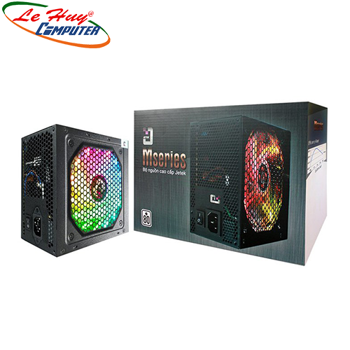 Nguồn máy tính jetek m500 500w v2 led rgb