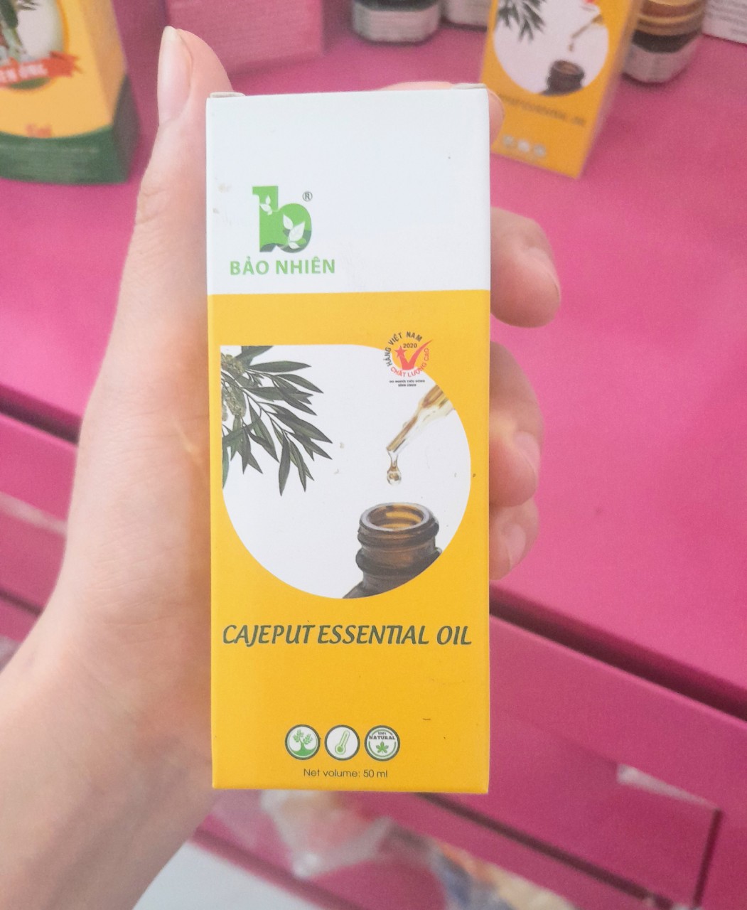 Dầu tràm cho mẹ và bé, dầu tràm Bảo Nhiên 50ml, dầu tràm tiên ông 45ml
