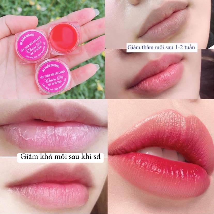 Siêu Dưỡng môi khử thâm môi, dưỡng hồng môi giúp môi mềm mịn, căng mọng. thành phần tự nhiên an toàn 100%