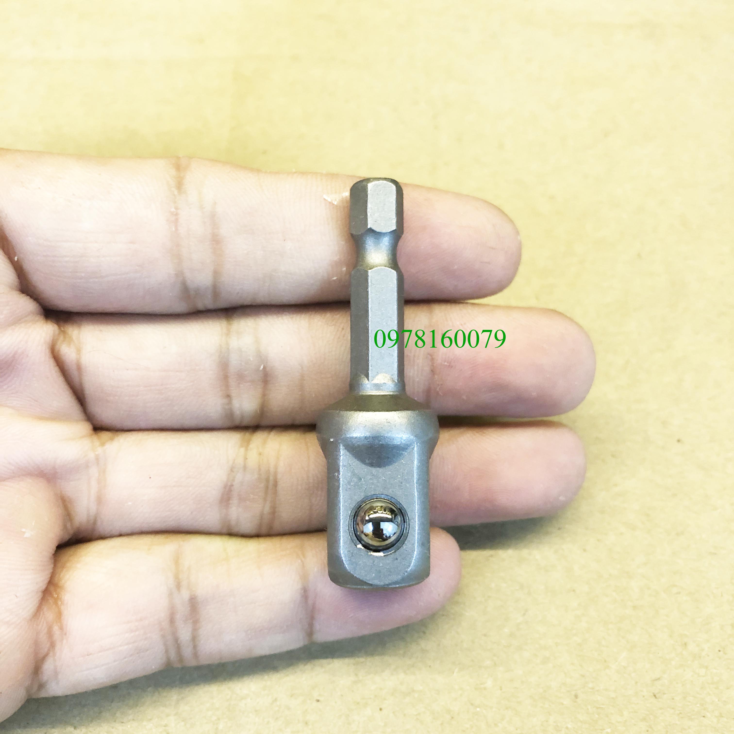 [NPS] Đầu chuyển lục giác bắt máy bắn vít 1/4 sang bulong bu long, đầu chuyển vít sang bulong (loại xịn)