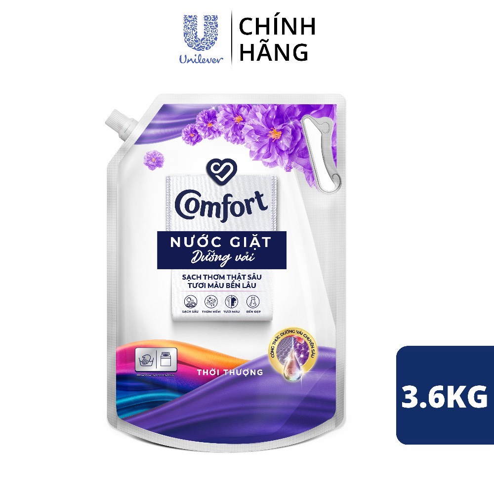 Nước giặt comfort dưỡng vải thời thượng túi 3.6kg